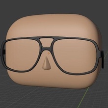 glasses 4 funko pop art funkopop 3d print model - Mito3D