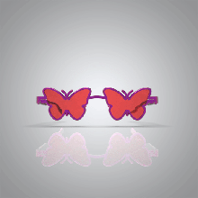 bicchieri farfalla stile 3d print model - Mito3D