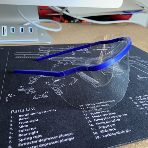 Brille covid-19 verschiedene 3D print model - Mito3D