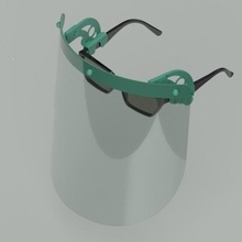 gözlük 1 yüz maskesi modeli donatılmış aracı koronavir s 3d print model - Mito3D