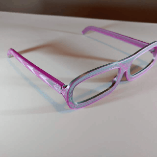 lunettes Cadre no2 faire obstacle Montura gafas brillance tobimat 3d print model - Mito3D