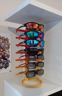 óculos suporte torre porta lidar prateleira 3d deco gadget arte 3d print model - Mito3D