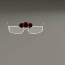 Gözlük güller KADIN stil moda 3d print model - Mito3D