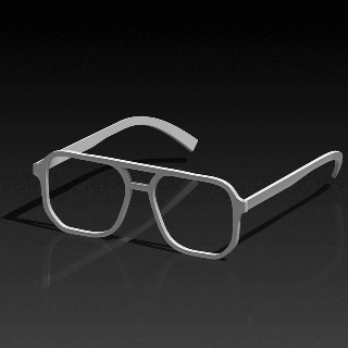 Gözlük gözlükler optik lens çerçeve delta018 oyuncak yüksek poli Güneş cnc peice gözlük kişiler Google moda şeftali martı göz 3d print model - Mito3D