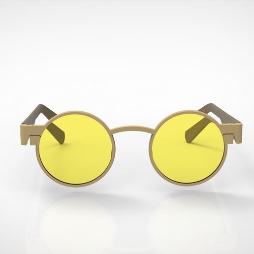 lunettes calamar Jeu cercle style 3D print model - Mito3D
