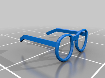 glasses version 1 eyeglasses sunglasses accessories 3d print model - Mito3D