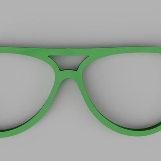 glasses wall art 2d 3D print model - Mito3D