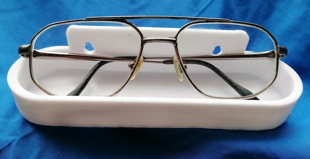 glasses wall shelf deposit mount 3d print model - Mito3D