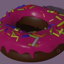 glazed donut 3d print model - Mito3D