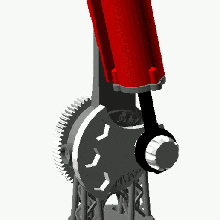 glide engine single cylinder gadget model steam 3d print model - Mito3D