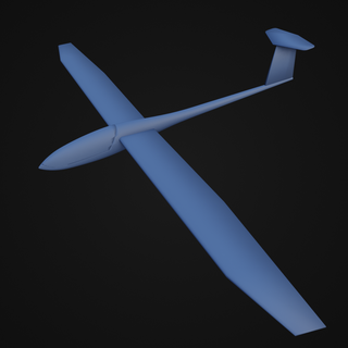 glider toy aircraft airplaneglider aerospace flight wing unamanned 3d print model - Mito3D
