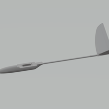 Segelflugzeug mobilisieren 3d print model - Mito3D