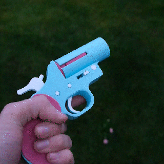 briller pistolet blaster confettis dé gadget meilleur conception 3d print model - Mito3D