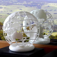Globus 3d-gedruckt Kunst 3d print model - Mito3D