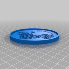 küre bardak altlığı yeniden karıştırılmış şablon stl İçmek dünya Mutfak Yemek 3d print model - Mito3D