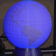 Globus Lampe Dekor 3d print model - Mito3D