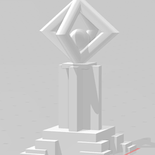 globe tower - 3d print model - Mito3D