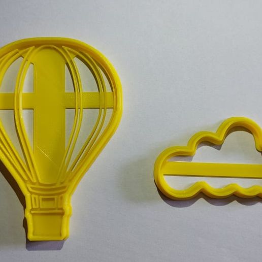 Globo aerost tico nube cortante galleta taglierina torta caldo aria Palloncino 3D print model - Mito3D