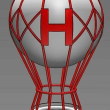 globo kulüp atl tico Huracan küre kasırga 3d_printing 3d print model - Mito3D