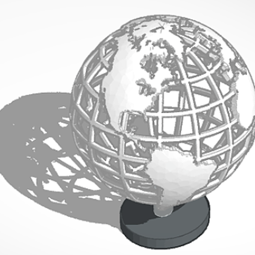 Globo Tierra decoracion objeto oficina hogar trabajo planeta halotbuilding 3D print model - Mito3D