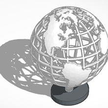 Globo Tierra decoracion objeto oficina hogar trabajo planeta halotbuilding 3d print model - Mito3D