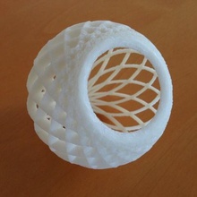 globulare reticolo di basket arte 3d print model - Mito3D