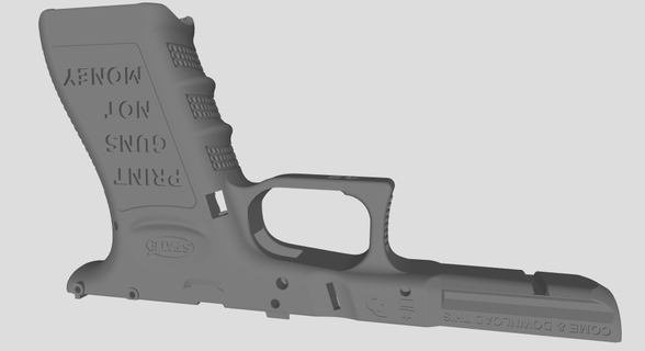 glock17 3generation Cadre cadre 3d print model - Mito3D