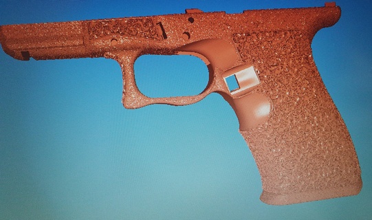 glock19 quadro Armação gravado glock defcad 3d print model - Mito3D