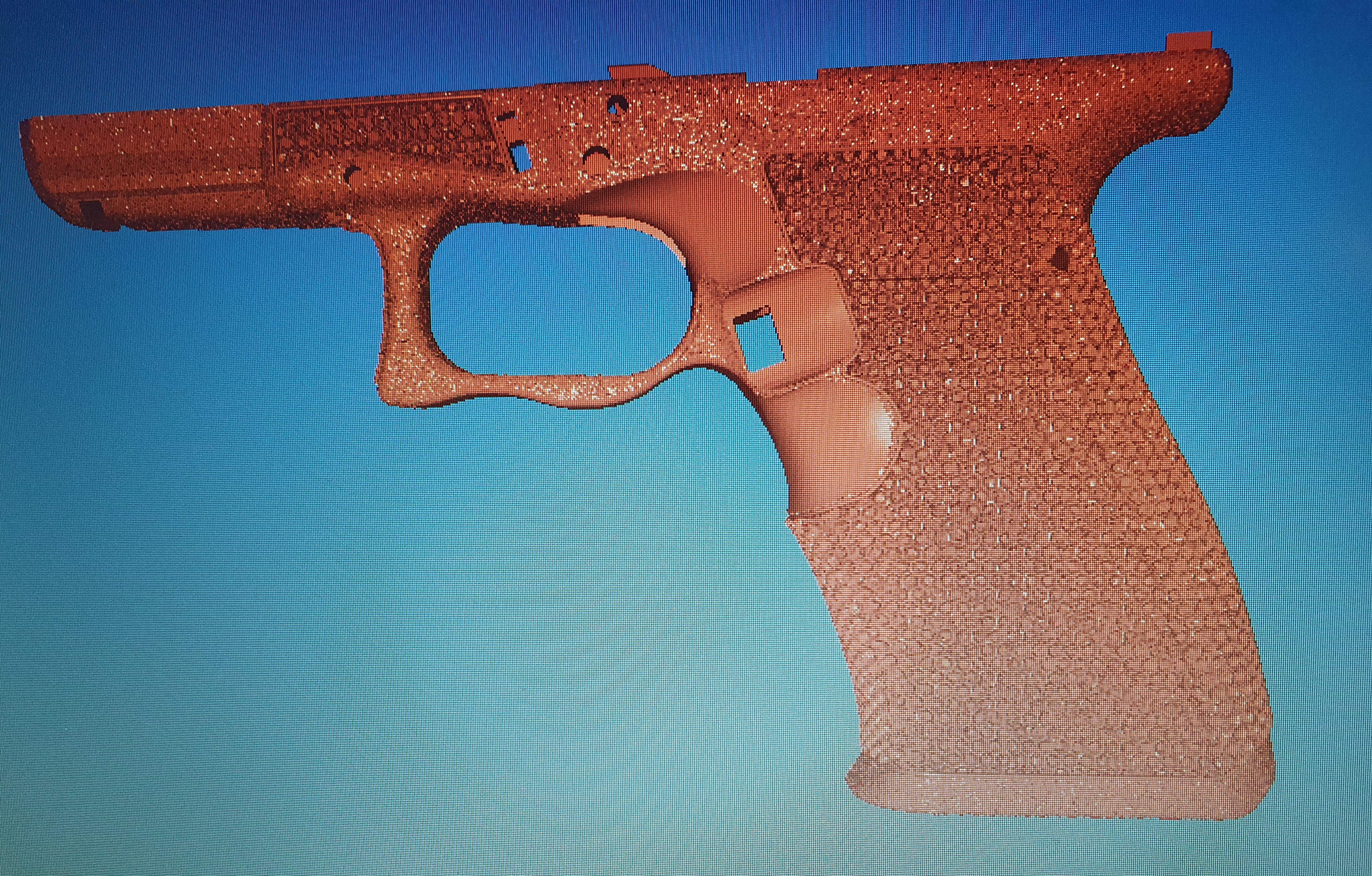 glock19 quadro Armação padrão glock defcad 3D print model - Mito3D