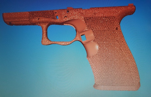 glock19 quadro Armação padrão glock defcad 3d print model - Mito3D