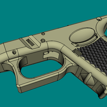 glock26 diy rails 3d print model - Mito3D