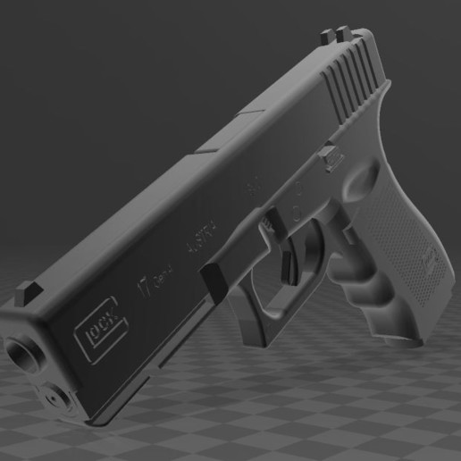 glock 17 vários arma de fogo glock17 pistola 3D print model - Mito3D