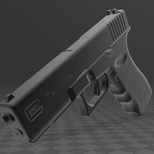 glock 17 gadget armas glock17 airsoft 3d print model - Mito3D