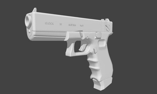 glock 17 Gewehr Pistole 3dprint 3dprintgun glock17 Modell 3d 3d print model - Mito3D