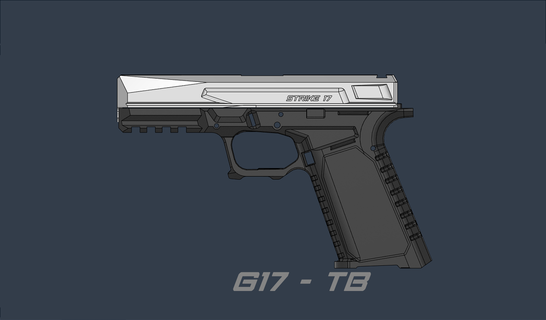 glock 17 imbianchino pronto sciopero 80 ispirato fdma dd172 binari industrie polimero polymer80 19 26 19x pistola emp Modelli 3d print model - Mito3D