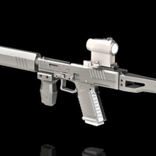 glock 17 quadro Armação dd172 trilhos pdw adaptador 3d print model - Mito3D
