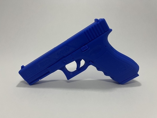 glock 17 gen 3 azul pistola rojo formación arte armas modelos 3d print model - Mito3D