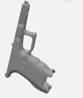 glock 17 gucci quadro Armação 3d print model - Mito3D