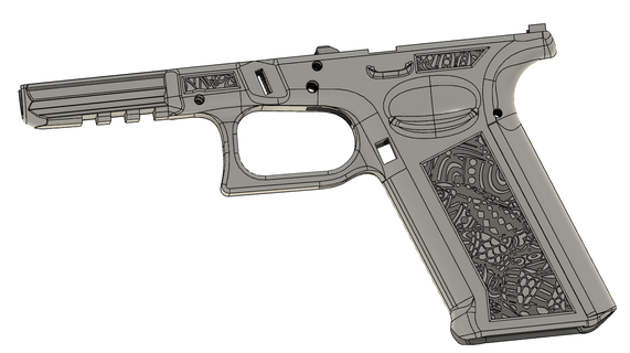 glock 17 Mayas tüpfeln Werkzeuge 192 19 Waffen Feuerarme Griffe p80 Speedloader verlängert Freisetzung fmda Gewehr künstlerisch Designs 3d print model - Mito3D