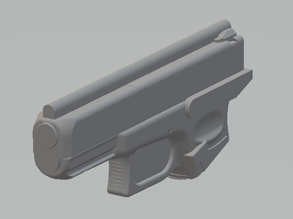 glock 17 muffa pistola bloccato puntello kydex 3d print model - Mito3D