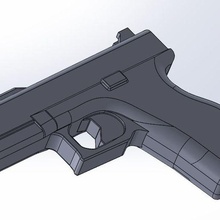 glock 17 molde herramienta g17 glock17 cuero pistola 3d print model - Mito3D