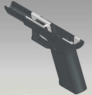 glock 17 p80 frame guns firearms triggers magazines rifle handstop speedloader extended release fmda 3d print model - Mito3D