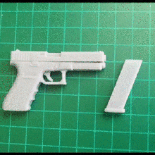 glock 17 scale 1 4 4scale pubg glock17 glock18 firearm gun guns firearms pewpew pistol 3d print model - Mito3D