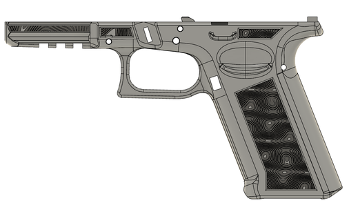 glock 17 sotrippy stipple Tools 192 19 guns firearms grips p80 speedloader extended release fmda gun artistic designs 3d print model - Mito3D