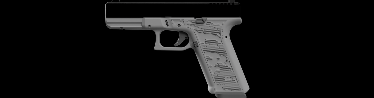 glock 17 terrain camo guns firearms triggers grips magazines rifle handstop speedloader extended release fmda 3d print model - Mito3D
