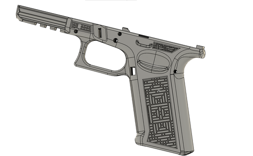 glock 17 Tetris Desen 192 19 silahlar ateşli kulplar p80 hızlı yükleyici Genişletilmiş serbest bırakmak fmda tabanca sanatsal tasarımlar 3d print model - Mito3D