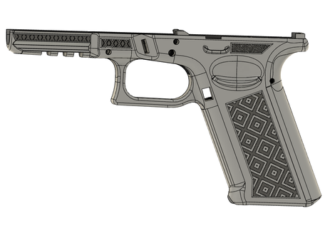 glock 17 Vulkan tüpfeln 192 19 Waffen Feuerarme Griffe p80 Speedloader verlängert Freisetzung fmda Gewehr künstlerisch Designs 3d print model - Mito3D