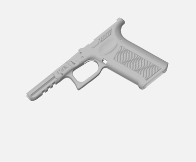glock 17 dalga çerçeve g17 hlock17 p80 3d print model - Mito3D