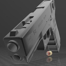 glock 18 Gadget Waffen glock18 3d print model - Mito3D