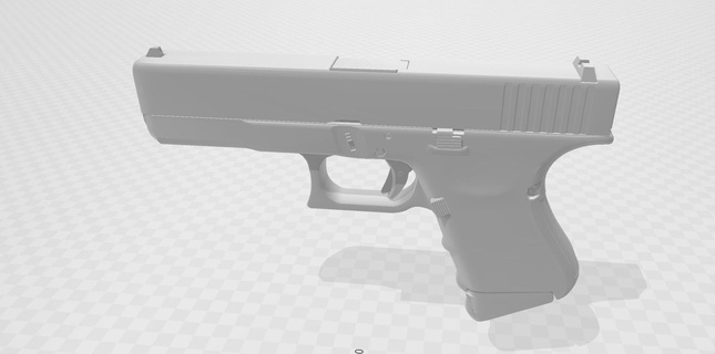 glock 18 Pistole Simulation Modell Spiel gun csgo 3d print model - Mito3D